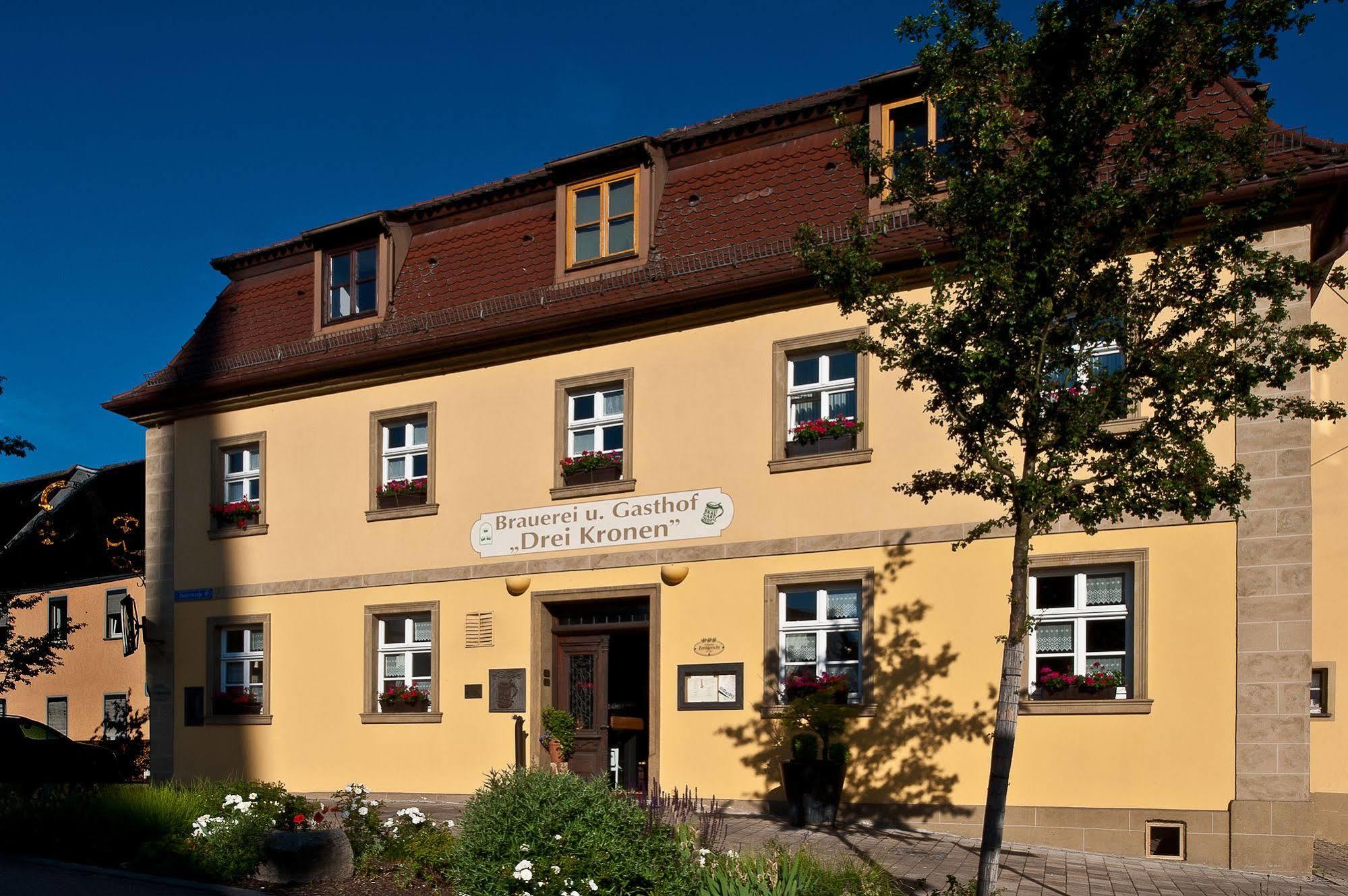 Hotel & Brauereigasthof Drei Kronen Memmelsdorf Exteriör bild